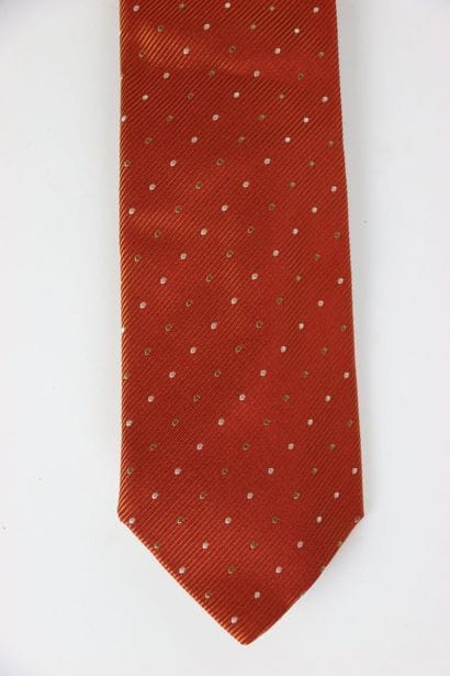 Lot of 2 silk ties, one of them from HERMES...