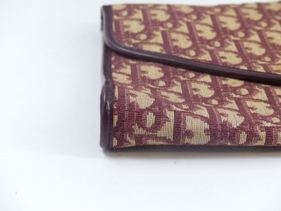 Christian Dior. Clutch in damask canvas and...
