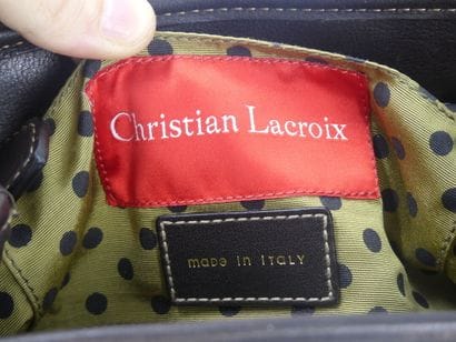 CHRISTIAN LACROIX. Small handbag in natural...