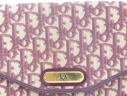 Christian Dior. Clutch in damask canvas and...