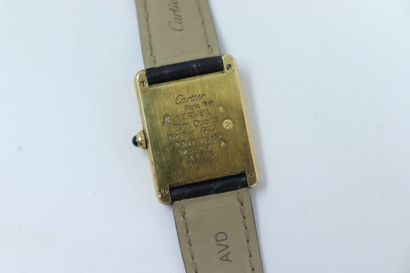 CARTIER, Must. Tank model. Silver watch,...