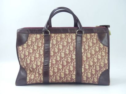 DIOR. Handbag 24 hours in burgundy leather...