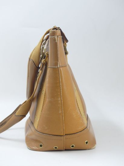 DIOR. Gold grained leather bag, smooth leather...
