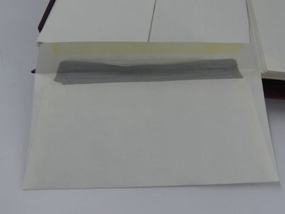 HERMES. Box containing 36 envelopes and 31...