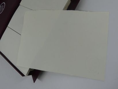 HERMES. Box containing 36 envelopes and 31...
