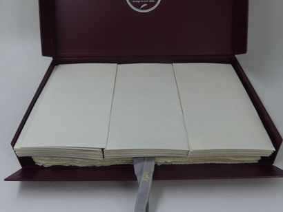 HERMES. Box containing 36 envelopes and 31...