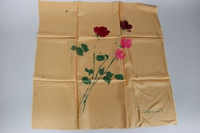 DIOR. Large silk scarf in its original pouch,...