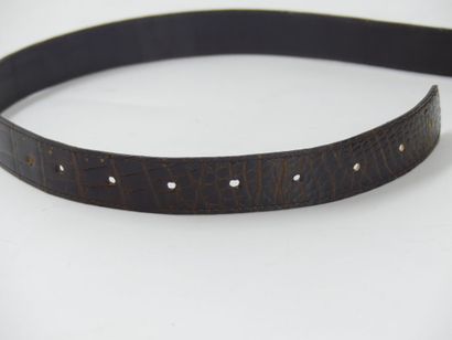 Christian DIOR. Women's brown leather belt...