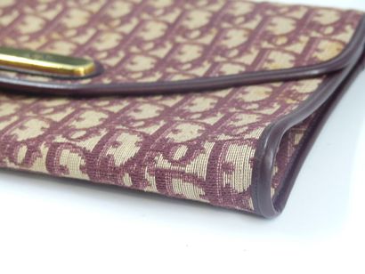 Christian Dior. Clutch in damask canvas and...