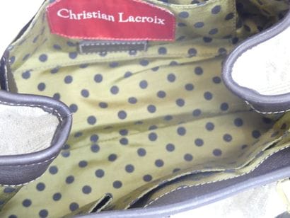 CHRISTIAN LACROIX. Small handbag in natural...