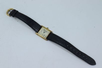 CARTIER, Must. Tank model. Silver watch,...