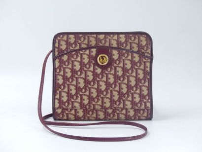 Christian Dior. Shoulder bag in damask canvas...