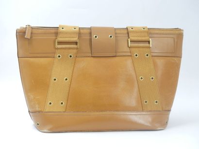 DIOR. Gold grained leather bag, smooth leather...