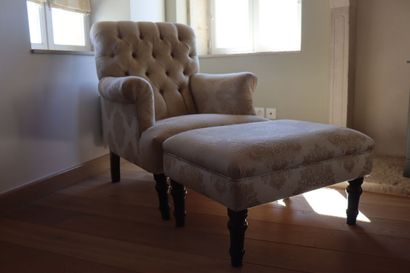 Fautueil et son repose pied 
Fauteuil et...