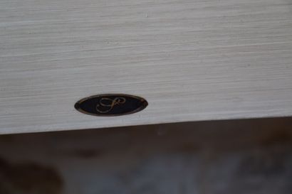 Console à trois tiroirs et un plateau en...