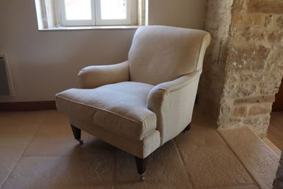 Fauteuil de salon avec un coussin d'assise...