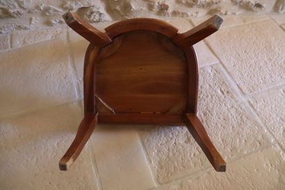 Six chaises en bois naturel hauteur 88 cm,...