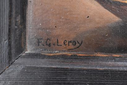 F.G LEROY (XXe siècle), Pommes et raisins,...