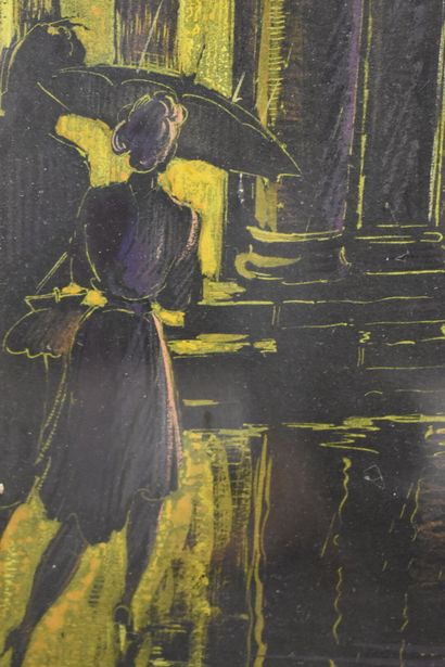 Émile BOLLE-REDDAT (XX), Venise, tempera...