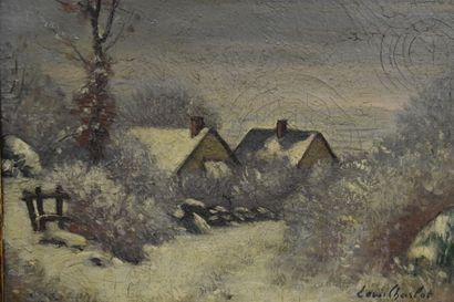 Louis CHARLOT (1878-1951). Village sous la...