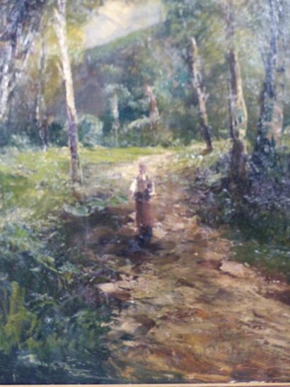 SOMEDA ? Paysage animé
Domenico SOMEDA (1859-1944)...