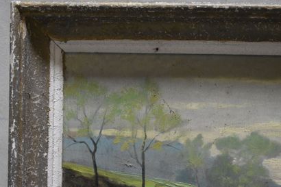 Claude PALLOT (1901-1987), Vue sur l'Arroux,...