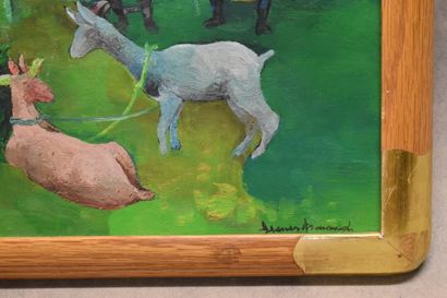 Gesner ARMAND (1936-2008). Scène de genre,...