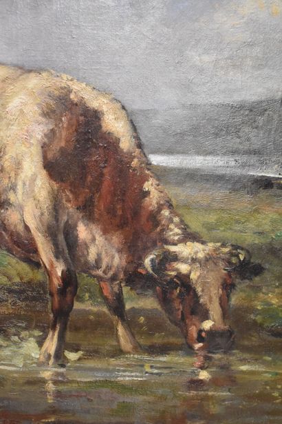 Jules E. DE LA ROCHENOIRE (1825-1899), Vache...