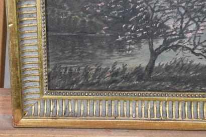Lucien MICHON (1887-?)., Arbre fleuri en...