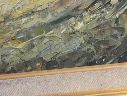 Michel PERNES (1943), , La plage en Octobre,...