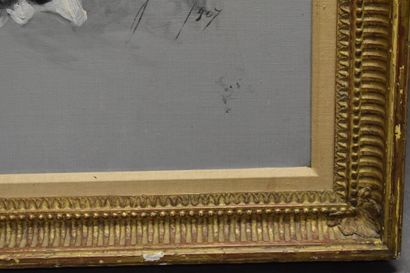 Jean CARREL (XXe siècle). Femme au révolver,...