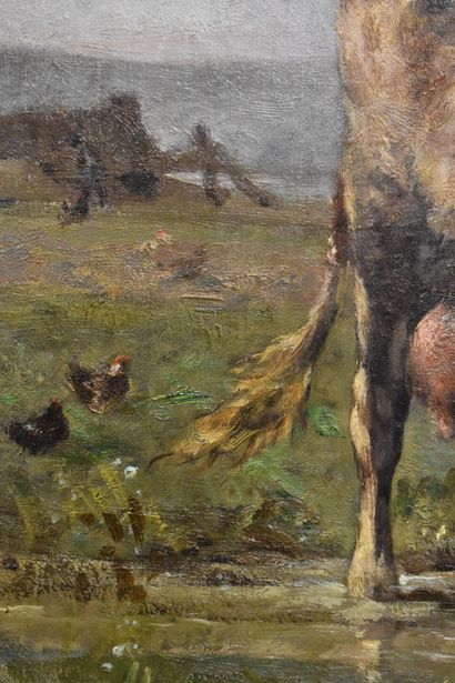 Jules E. DE LA ROCHENOIRE (1825-1899), Vache...