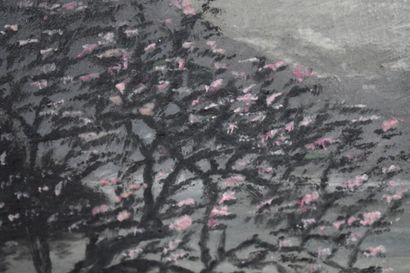 Lucien MICHON (1887-?)., Arbre fleuri en...