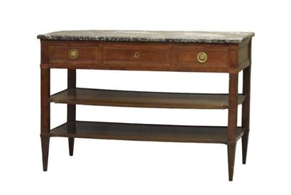 Jean DEMOULIN (1715-1798).
Console en acajou...
