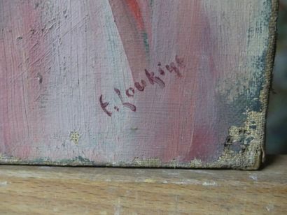 Elisabeth LOUKINE Portrait de femme, huile...