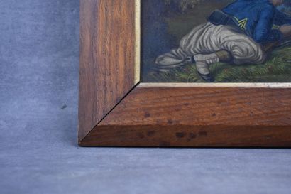 École du XXe siècle, Soldat camouflé, huile...