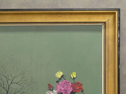 Luc GODAR (1942), Les Roses en hiver, huile...