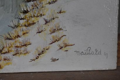 Marcel MAILLARD (1922), La goulette, huile...