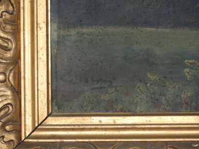 Paire de paysages, huiles sur toile signées...