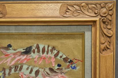 Homard. 
Ecole japonaise du XXe siècle, Homard,...