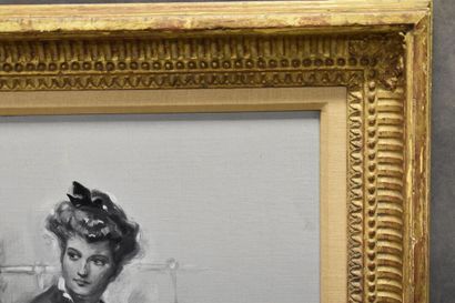 Jean CARREL (XXe siècle). Femme au révolver,...