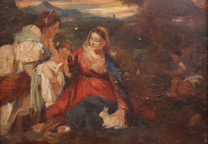 Louis METTLING (1847-1904) (attribué à)....