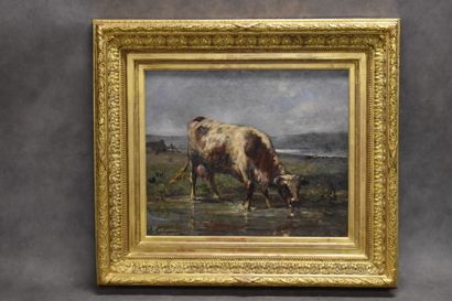 Jules E. DE LA ROCHENOIRE (1825-1899), Vache...
