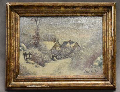 Louis CHARLOT (1878-1951). Village sous la...
