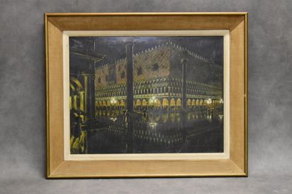 Émile BOLLE-REDDAT (XX), Venise, tempera...