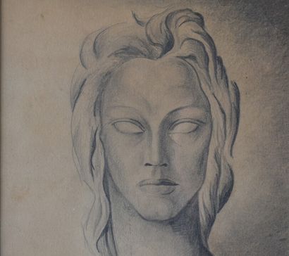 Ecole vietnamienne du XXe siècle. Femme au...
