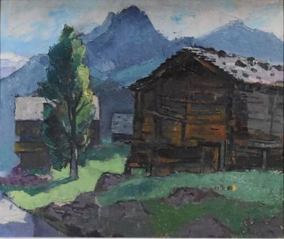 Raymond ROCHETTE (1906-1993), Chalet en bord...