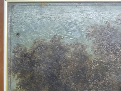 Édouard Louis CAUVIN (1817-1900). Paysage...