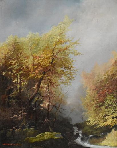 Honoré THEVENOT (XXème siècle), Automne dans...