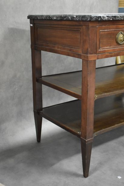 Jean DEMOULIN (1715-1798).
Console en acajou...